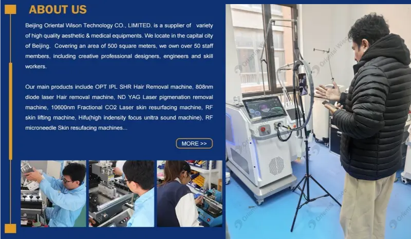 Welkom! Klant bezoekt onze fabriek, test Alexandrite Laser