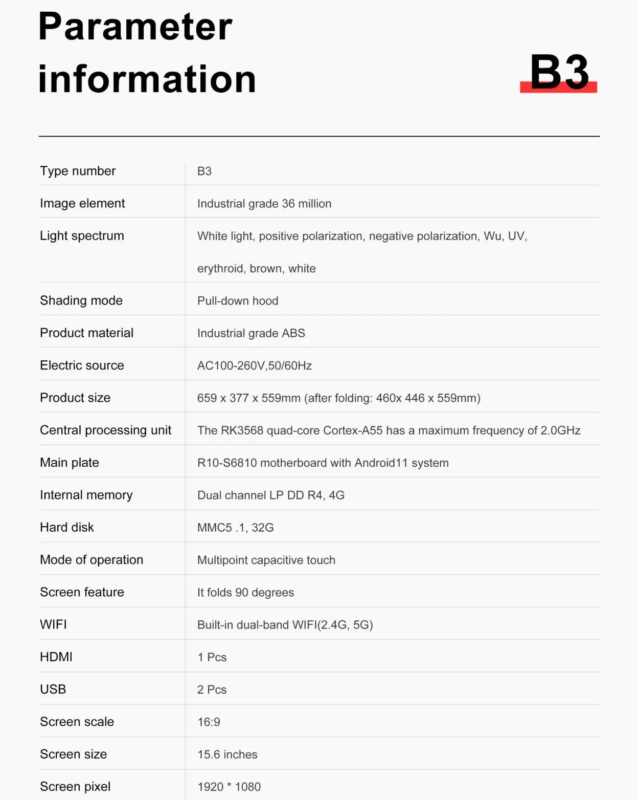 2 In 1 Professional Skin Analysis With Hair Scalp Detection