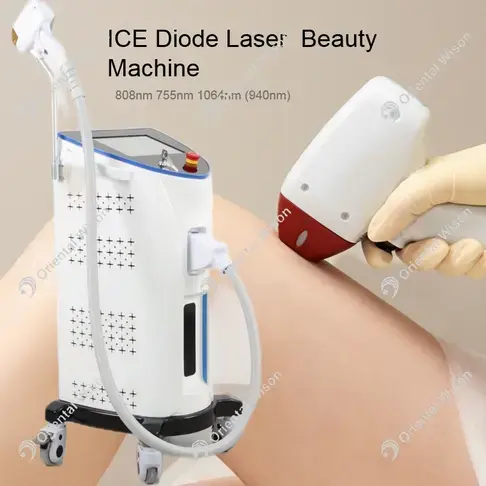 Enkele handgreep drie golflengte diode laser